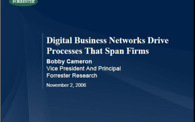 Beyond SOA – Digital Business Networks