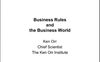 Business Rules and the Business World