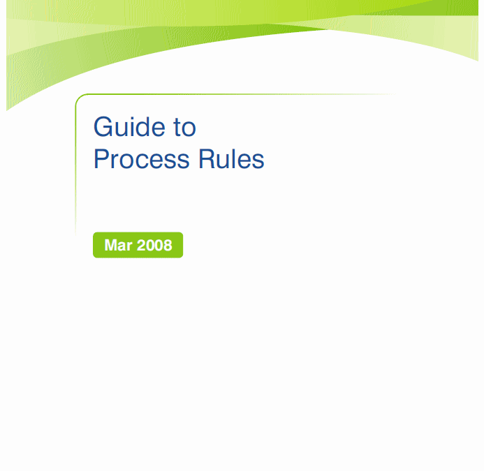 Guide to Process Rules