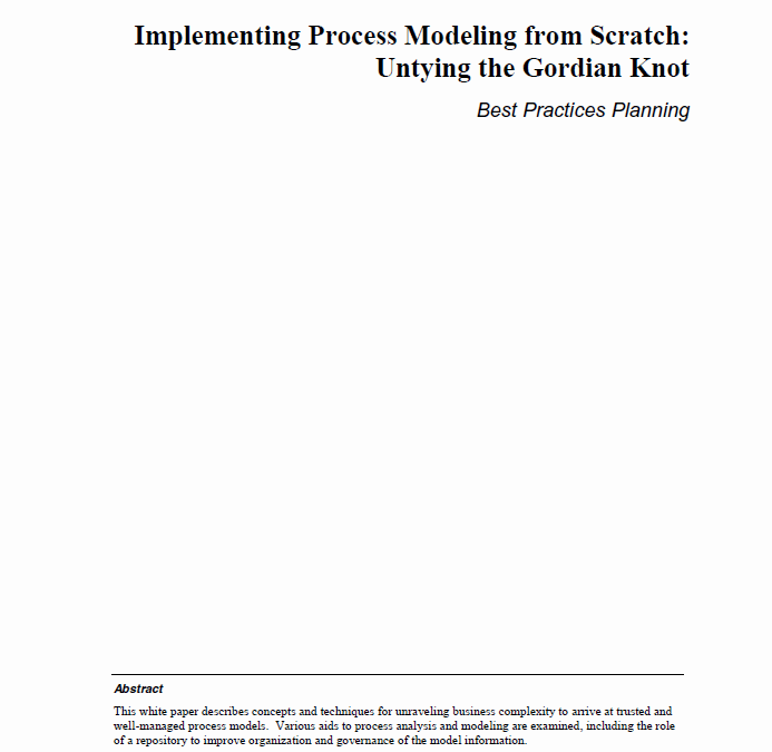 Implementing Process Modeling from Scratch