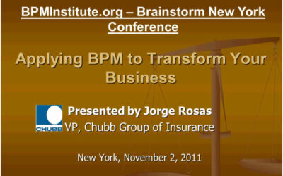 Case Study: Chubb Insurance Leverages BPM