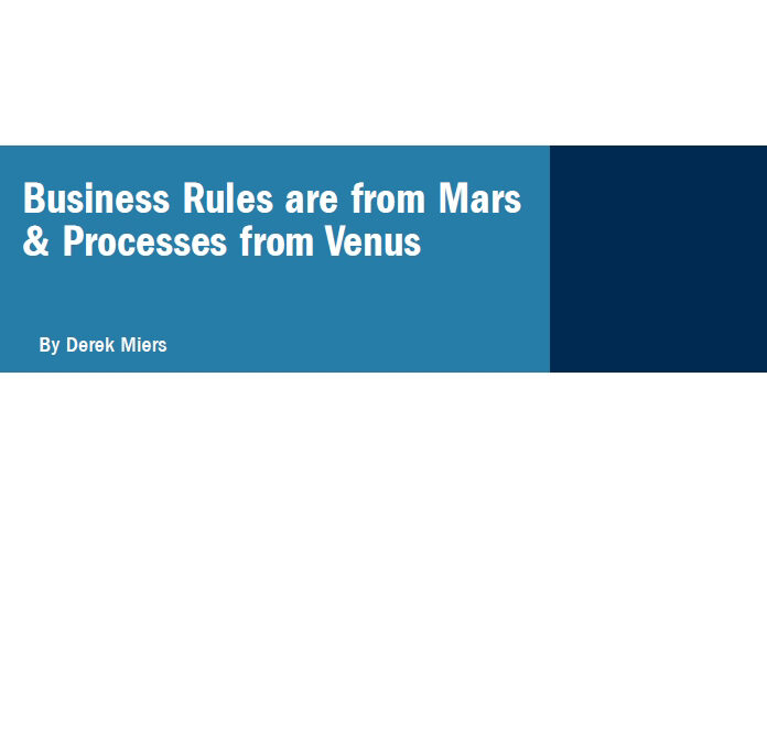 Rules are from Mars and Processes are from Venus