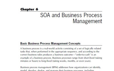 SOA and Business Process Management