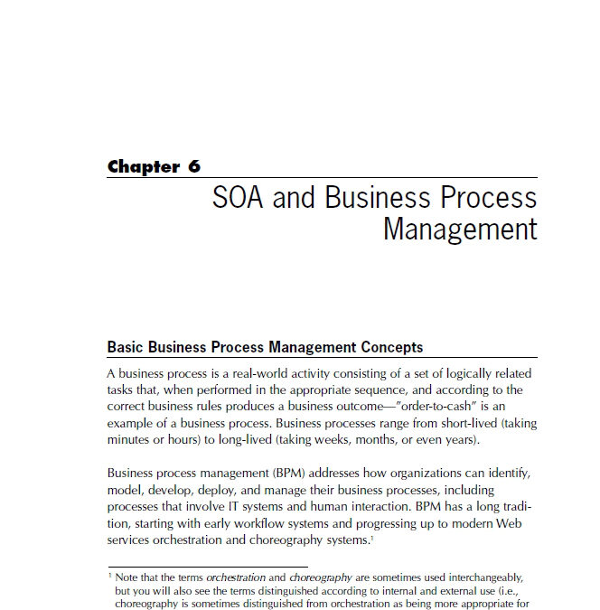 SOA and Business Process Management