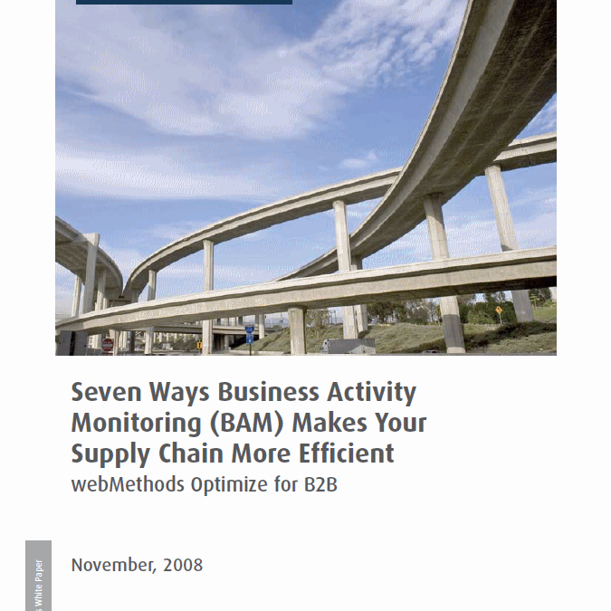 Seven Ways Business Activity Monitoring (BAM) Makes Your Supply Chain More Efficient